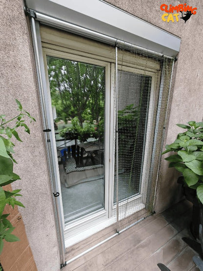 Protection pour chats sans percer - Baie vitrée/Porte Fenêtre