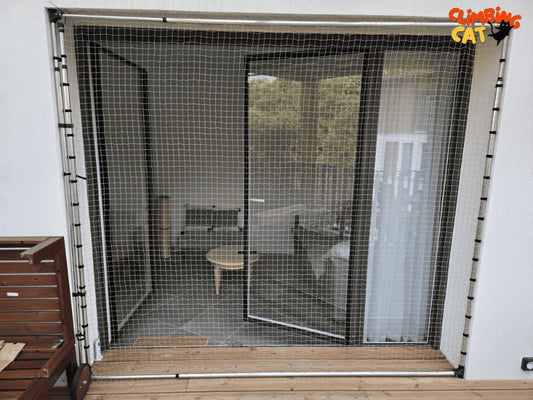 Protection pour chats sans percer - Baie vitrée/Porte Fenêtre