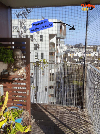 Protection pour chats sans percer - Balcon